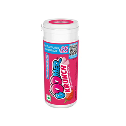 Boomer Chewing Gum Crunch Strawberry Flavour